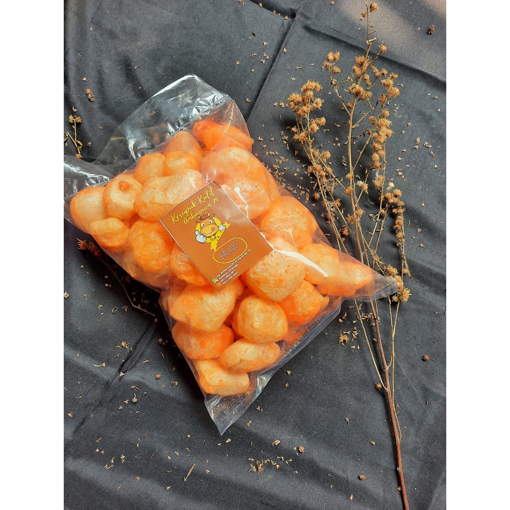 

[50gr]Kerupuk Kulit/Dorokdok Varian Rasa Balado