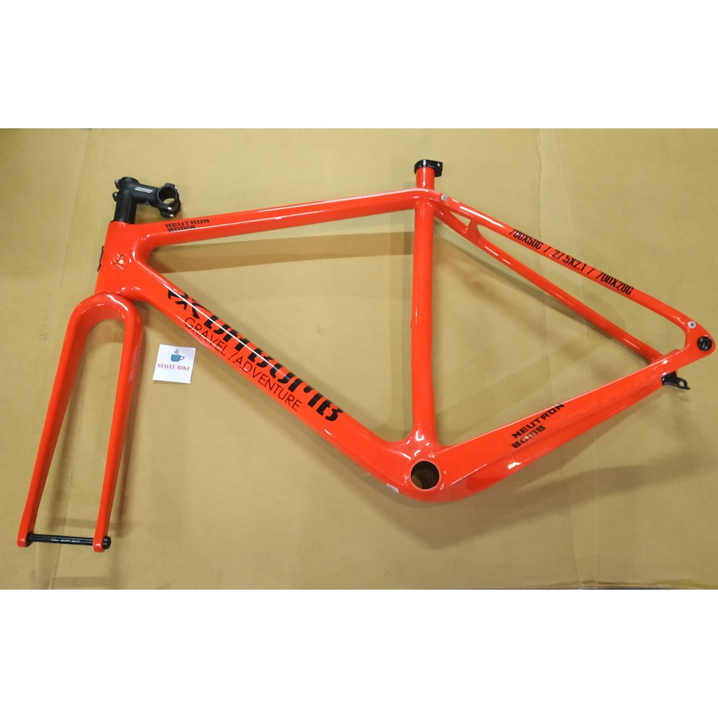 Frame Batang Sepeda DA BOMB Neutron Bomb 700C 27.5 Carbon Gravel Cyclo Cross Original