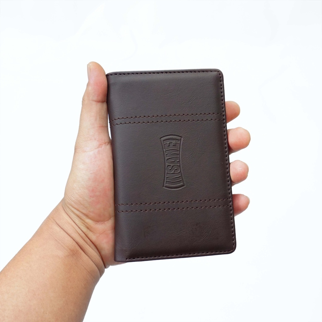 RCKLS. Dompet Pria Wanita 3/4 Pu Sintetis-Hitam|Tan|Brown-8