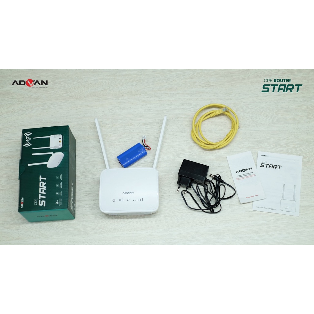 Modem Router Advan CPE Start WiFi 4G + Telkomsel Orbit Free 50GB Portable WiFi