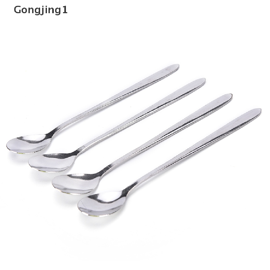 Gongjing Sendok Tehkopies Krimdessert Gagang Panjang 116cm Bahan Stainless Steel