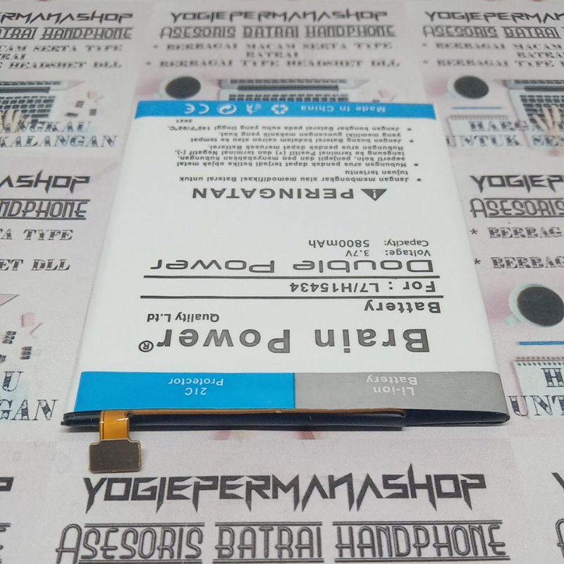 BATRE BATREI BATERAI BATTERY BATTERAY L7 L 7 LEISURE L7 LITE LTE H15434 H 15434 BRAIN DOUBLE POWER (