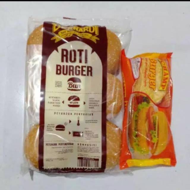 

Paket roti wijen 6s + champ burger 6s