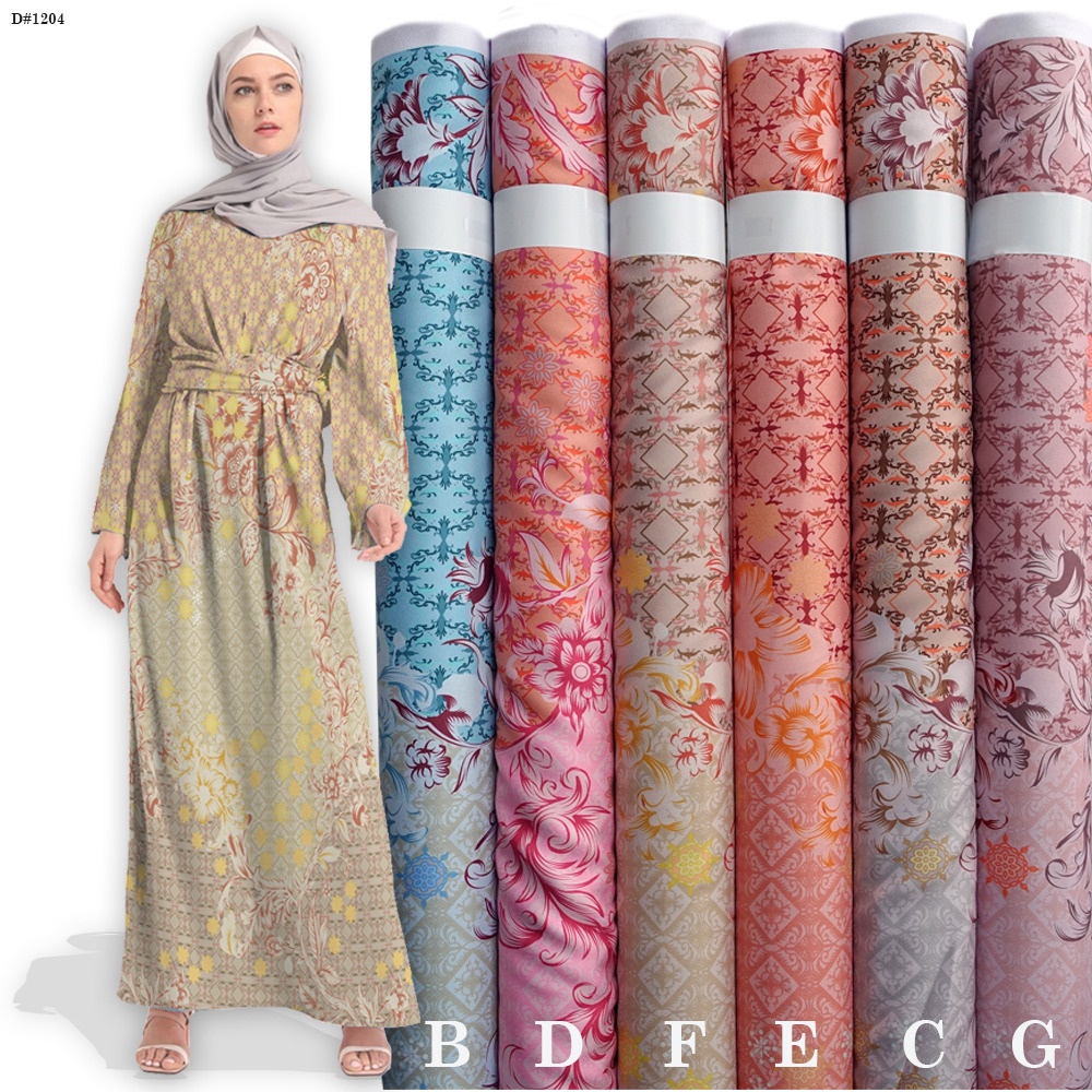 Kain Printing- Kain Lady Zara Printing Motif D-1204
