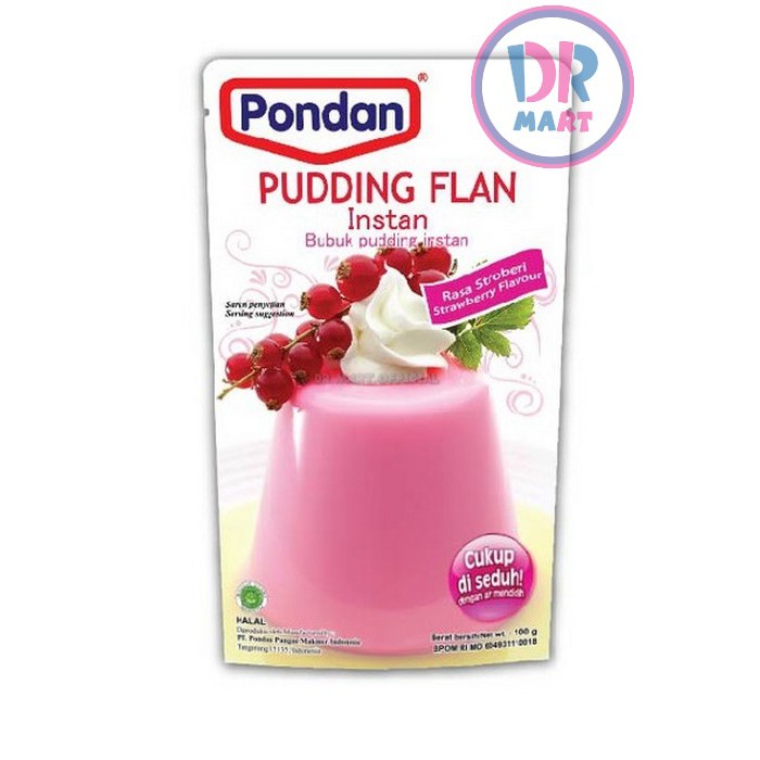 

Pondan Pudding Flan Strawberry 100gr