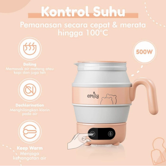 Makassar - Emily Portable Water Kettle 0.6L (EPWK-72001)