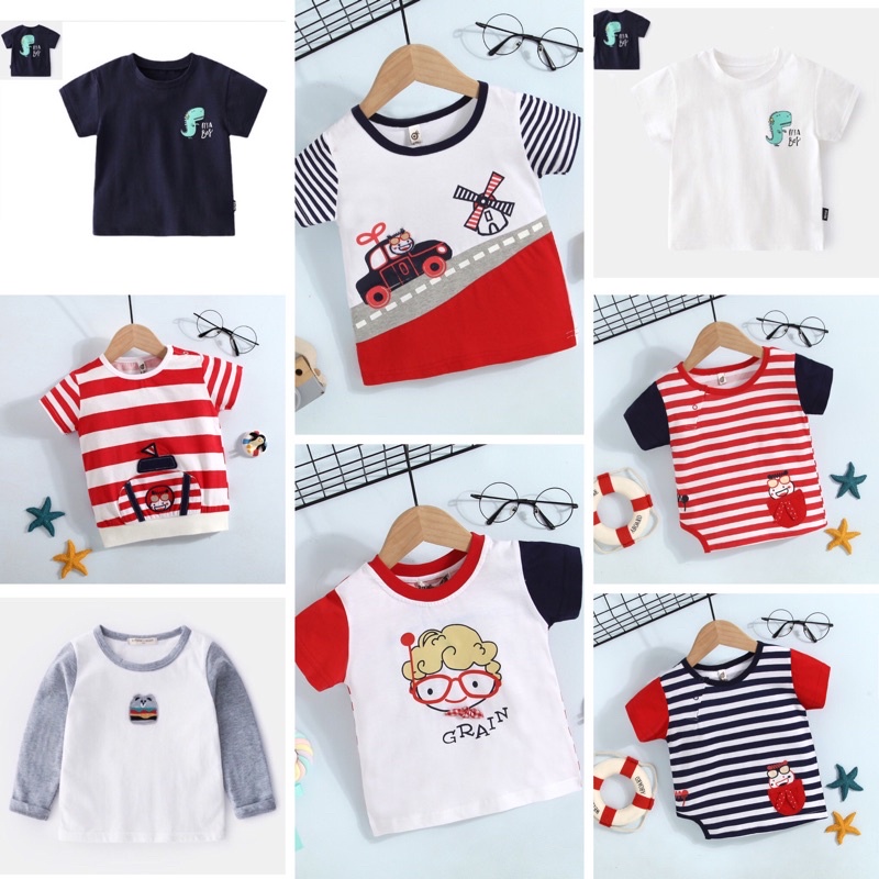 Atasan Anak Cowok/ Baju Anak Cowok/ Atasan Anak Import/ Kaos Anak Berkualitas/ Kaos Anak Hitam/ Kaos