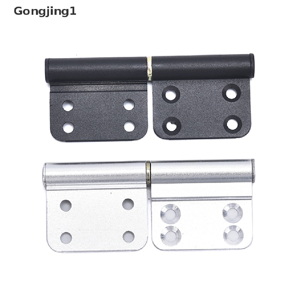 Gongjing1 X2 Engsel Pintu Bahan Aluminum Warna Hitam Ukuran 4inci Dapat Dilepas Untuk Dapur