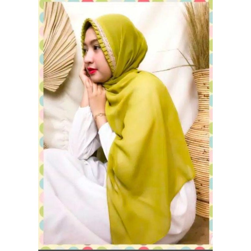 PASMINA LIPIT RENDA/PASMINA LIPIT TALI RENDA/pasmina KCB renda 75x180