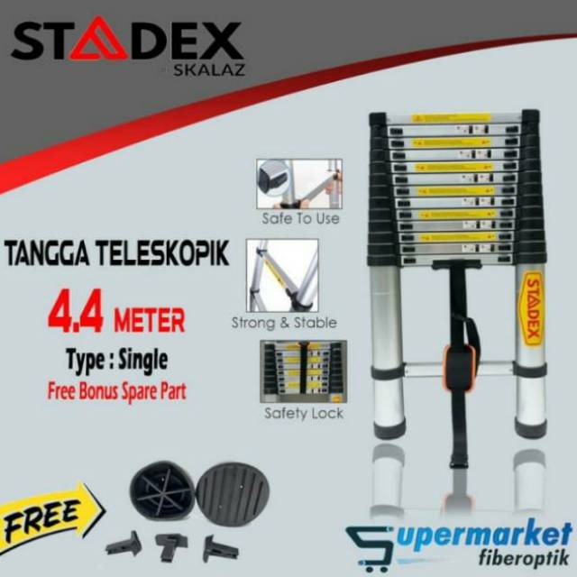 Tangga Telescopic Single 4,4 Meter STADEX