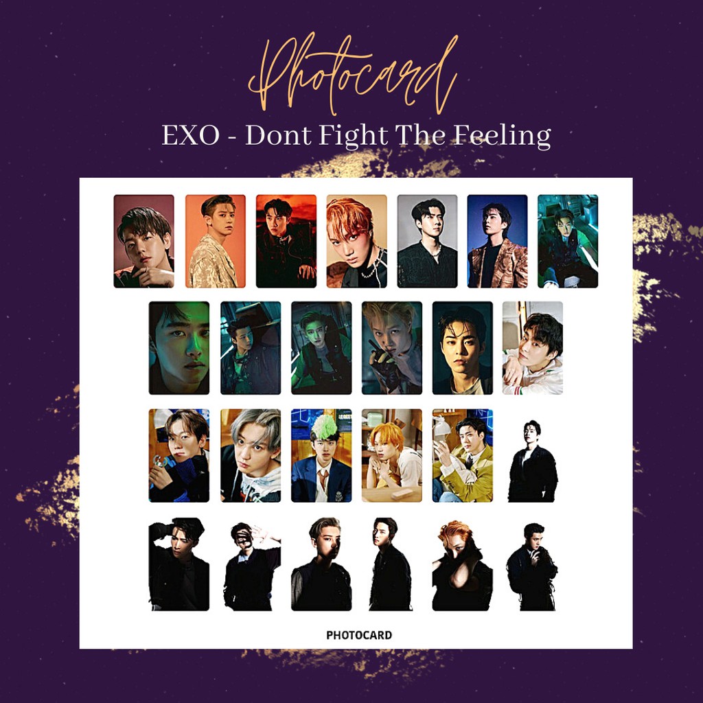 PHOTOCARD EXO DON'T FIGHT THE FEELING