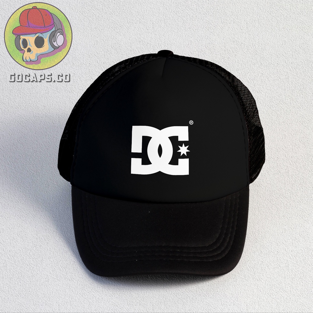 DC | Trucker Hat | Topi Pria | Trucker | Baseball | Brand | Topi Jaring | Gocaps