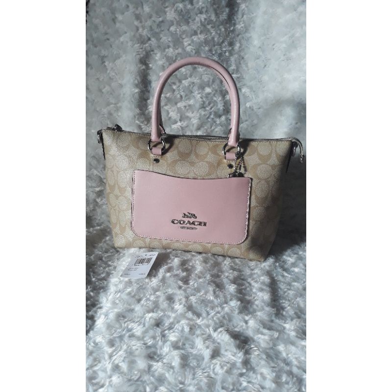 tas coach mini emma pink preloved original