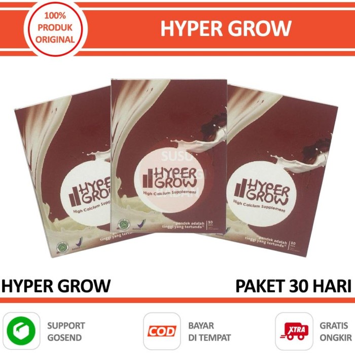 

Hypergrow Original Susu Penambah Tinggi Badan Alami Paket 30 Hari