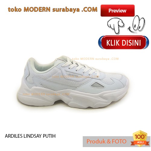 ARDILES LINDSAY PUTIH Sepatu Wanita Sneakers Tali Sol Phylon
