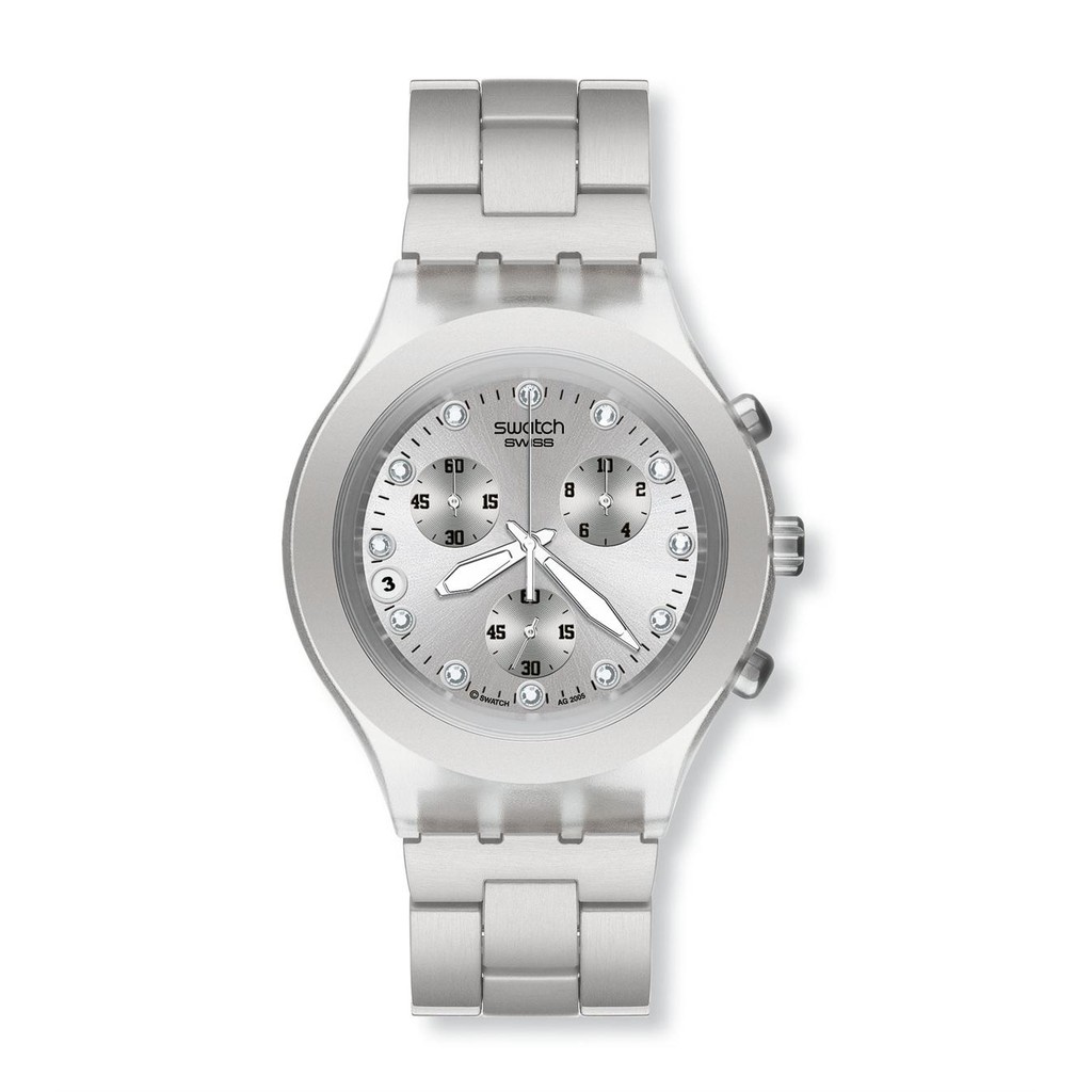 SWATCH SVCK4038G Jam Tangan Pria Original Full-Blooded Silver