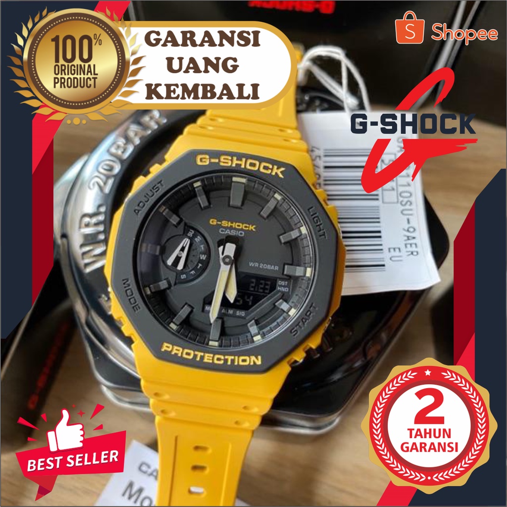 JAM TANGAN PRIA WANITA | RANTAI | KULIT | KARET | MURAH | PRIA DIGITAL G-SHOCK CASIO [GA 2100 ] STRA