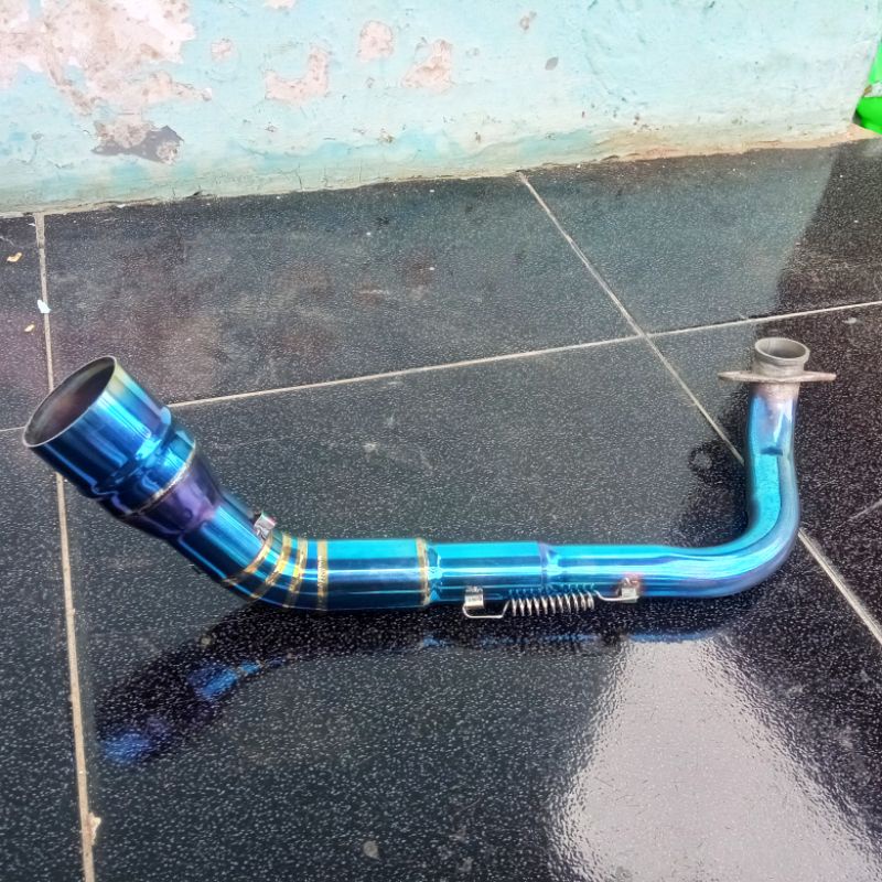 Leher leheran Knalpot bluemoon Vario 125/150 pcx inlet 50mm