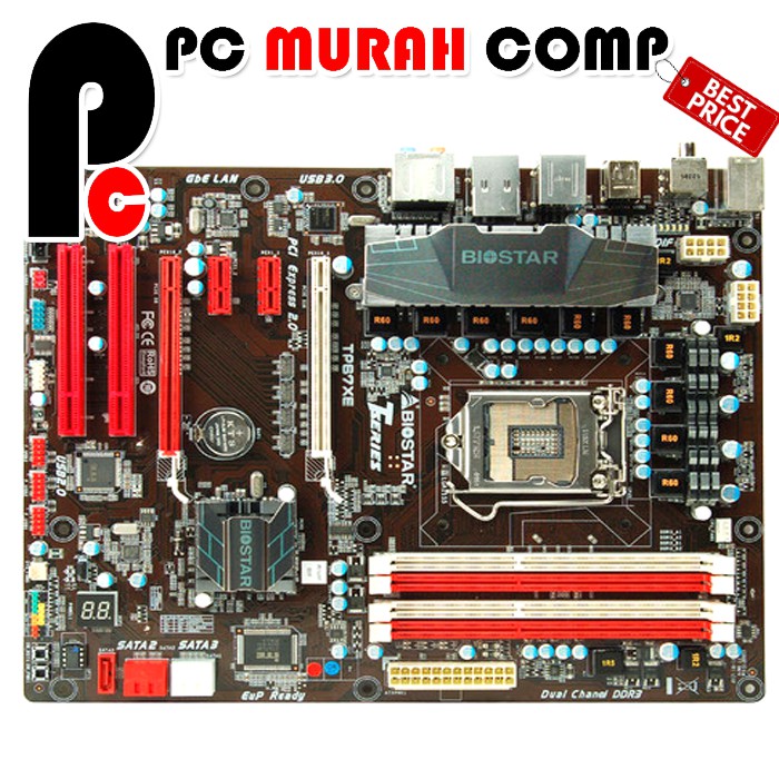 Mobo Mainboard Motherboard LGA 1155 H67 ATX Merek Biostar