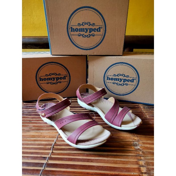 Sandal wanita homyped original TAMARA 31 MARUN, Homyped wanita