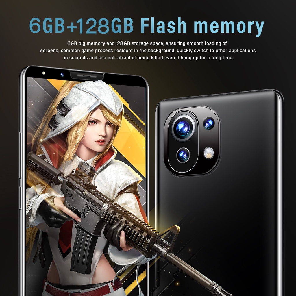 Original Hp murah 500 ribuan xiomi M11pro handphone android 4g/5g 6+128GB 6.1inch hp murah cuci gudang MTK6889 Garasi resmi smartphone Gratis ongkir-5