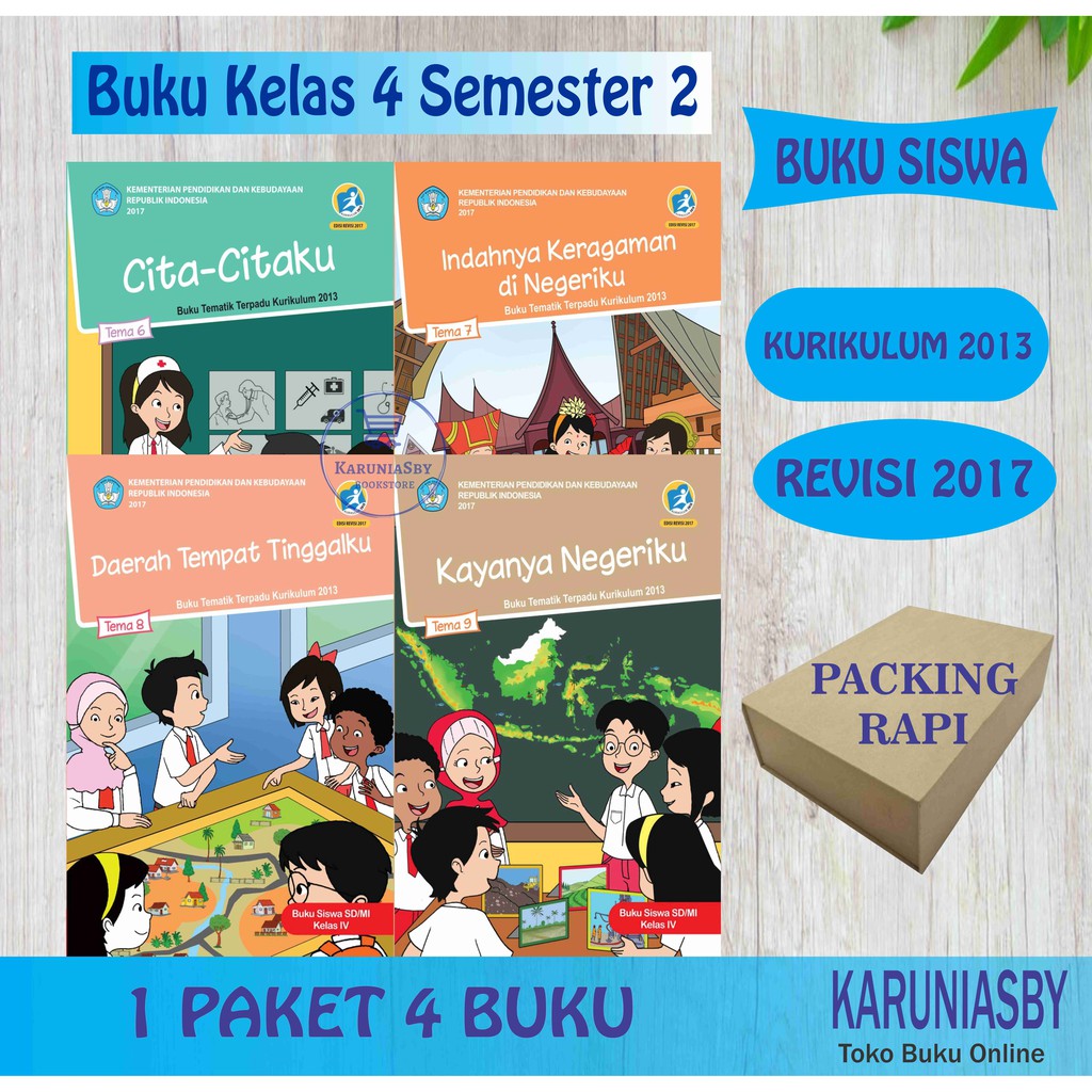 Buku Tematik SD Kelas 4 Tema 6,7,8,9 - Semester 2 - Revisi ...