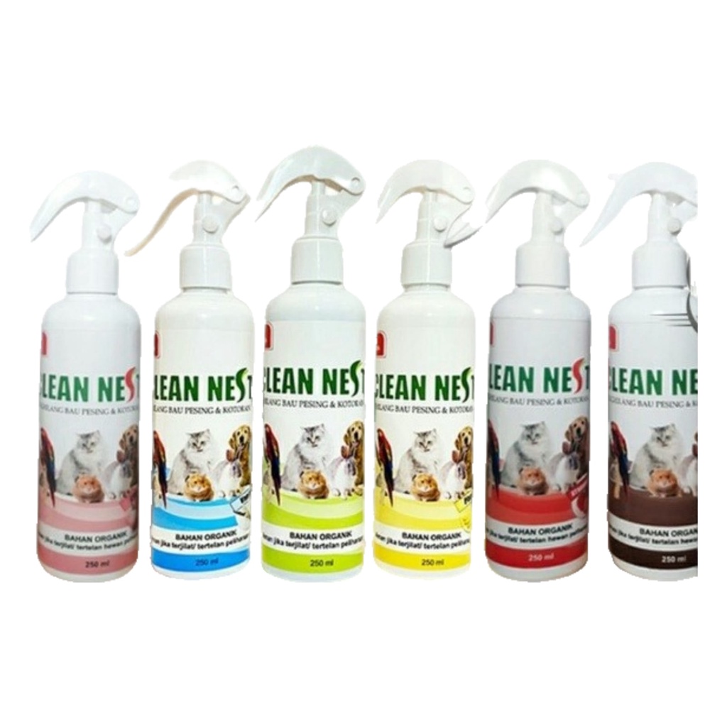 Clean Nest 250ml / Spray Penghilang Bau Kotoran Hewan