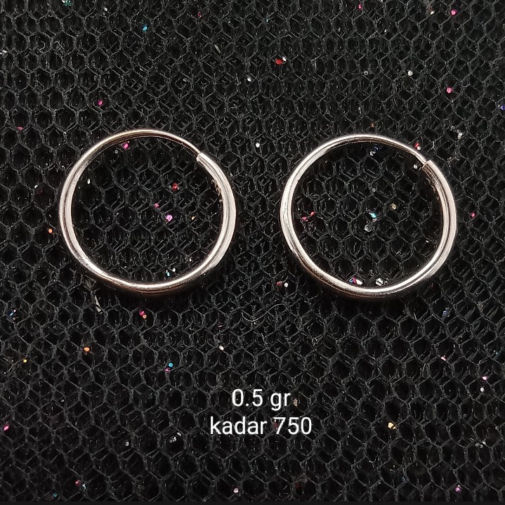 Anting Jipsi Emas 17K - 0.5 gr Kadar 750 - 861