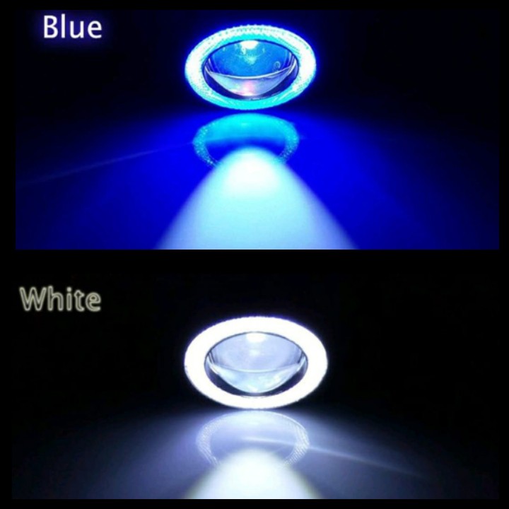 Angle Eyes FogLamp Led 89mm Universal Ring Biru /Putih Suzuki Baleno