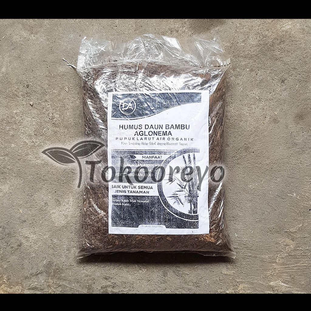 PUPUK KOMPOS HUMUS DAUN BAMBU AGLONEMA MEDIA TANAM KEMASAN PABRIK