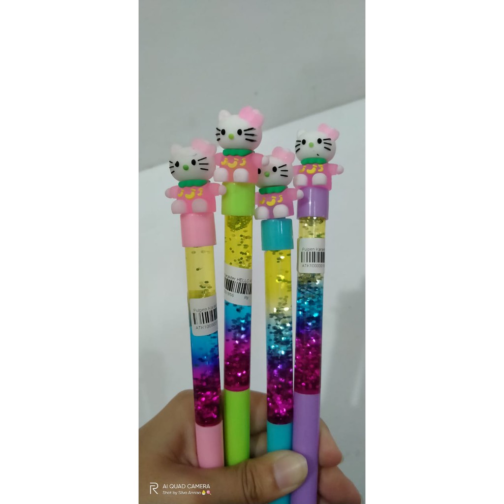 

PULPEN GLITER AIR - PULPEN GEL GLITER AIR LUCU KARAKTER HELLO KITY