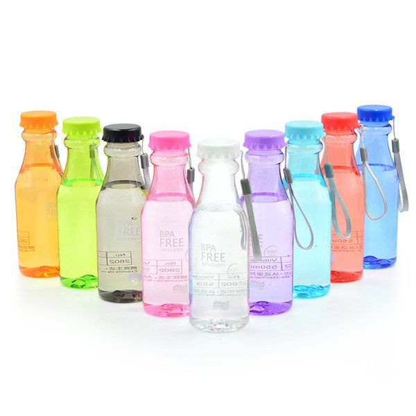 IMB - Botol Minum Anti Tumpah BPA  / Botol Minum Kekinian / Botol  Minum Unik Transparan / BPA FREE-3