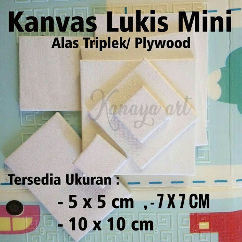 Kanvas lukis kecil Mini plat alas triplek plywood 5 x 5 cm 7 x 7cm 10 x