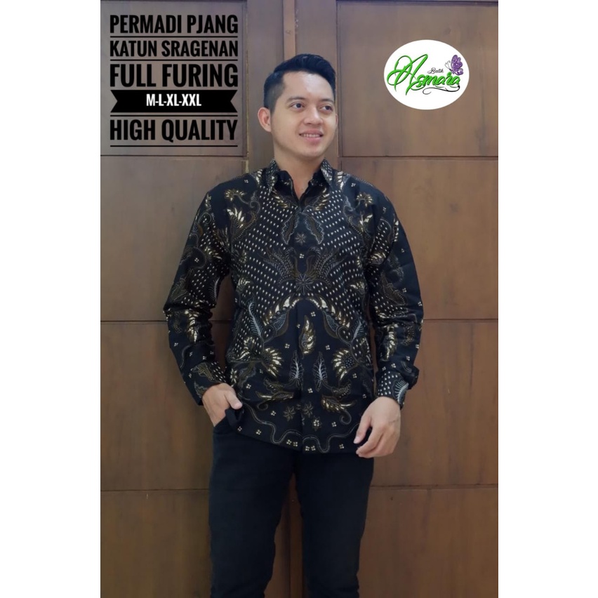 PERMADI ASMARA BATIKSOLOAMANAH KEMEJA BAJU BATIK PRIA SOLO LENGAN PANJANG PENDEK LAPIS FURING ATASAN BATIK PREMIUM MODERN KATUN HALUS LISANG GENI KLABANG ASMARA PEKSI JIWO KENCONO UNGU GIYANDRA IJO SUJIWO KLASIK MAJALAYA AKAR PUTIH KAWUNG SEJAGAT PANCA