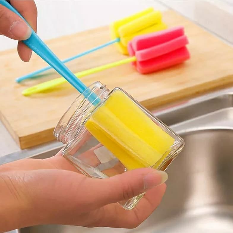 Tongkat Spons Pembersih Botol Minum Susu Bayi Cleaner Sponge Stick Sikat Spon