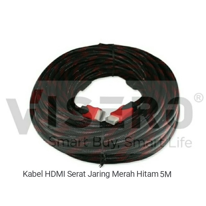 KABEL HDMI ( SERAT MERAH 5 METER )