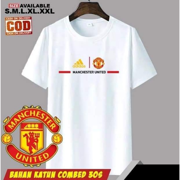 KAOS KATUN COMBAD 30S TOP QUALITY T-SHIRT/MANCHESTER UNITED