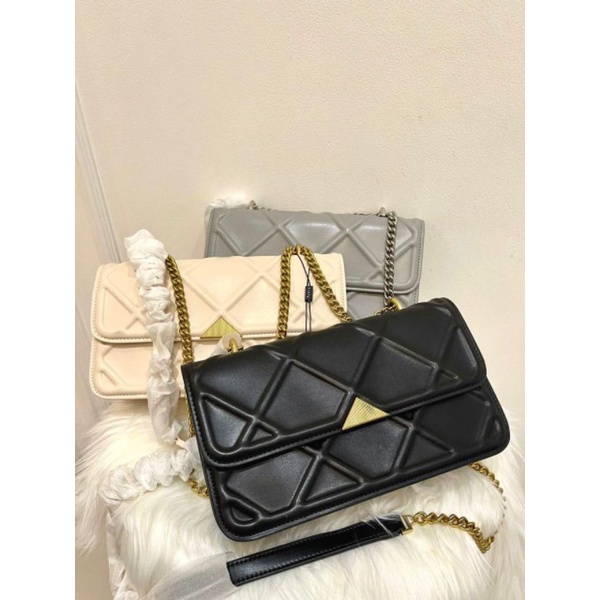 Pedro Diagonal Quilted shoulder bag / Tas Quilted shoulder bag Pedro Tas bahu wanita Pedro