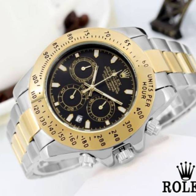 Jam Tangan Pria Rolex Chrono Aktif Premium Limited