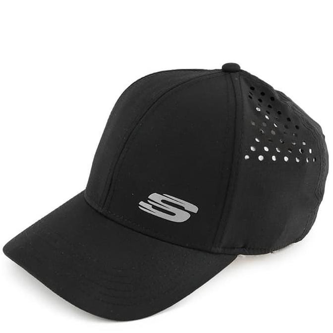 Ready Stok - Original Topi Skechers H001 Sport Beacon Cap Black