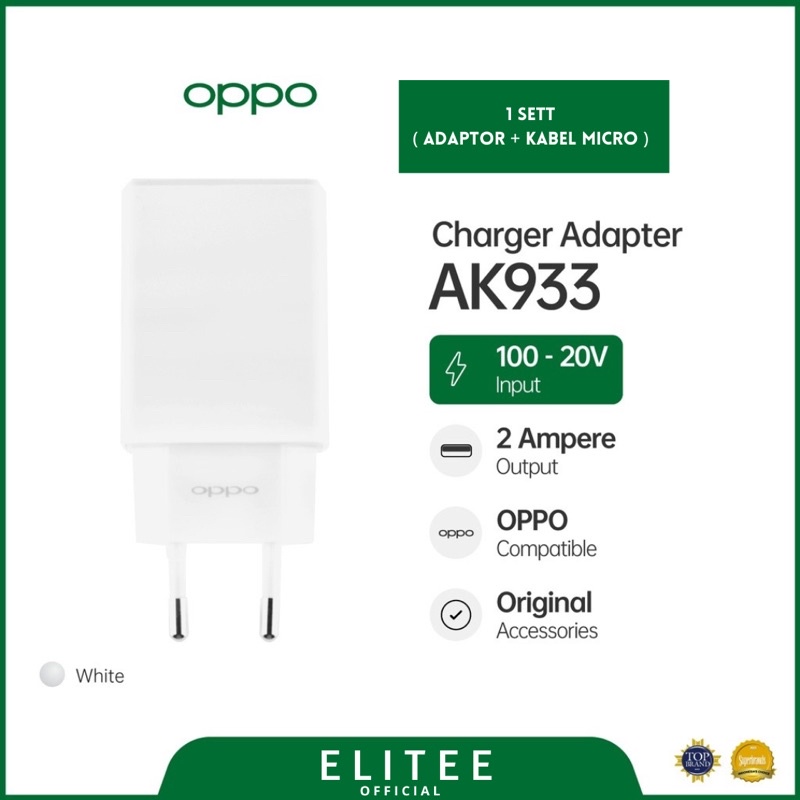 Charger OPPO ORIGINAL 100% Fast Charging Micro USB AY0520