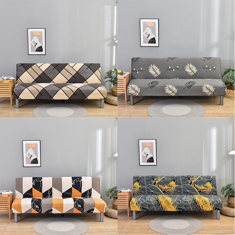 Rindu.Star Penutup Sofa Elastic Cover Sofa Bed Pattern Modern Menarik Sarung Sofa Bed One Size