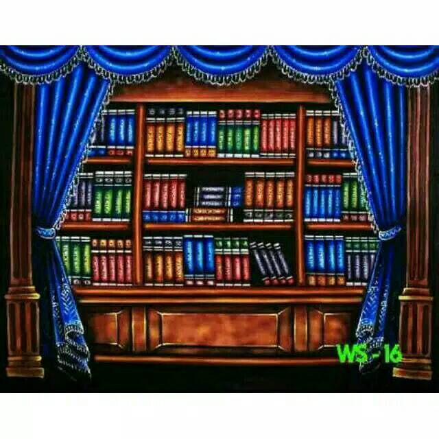 Background Backdrop Wisuda Rak Buku Sekolah Sd Tk Kampus Shopee Indonesia