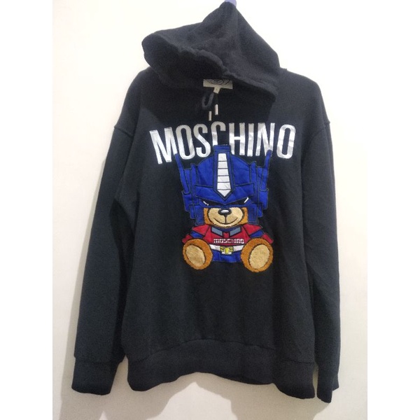 Hoodie moschino optimus prime second preloved original