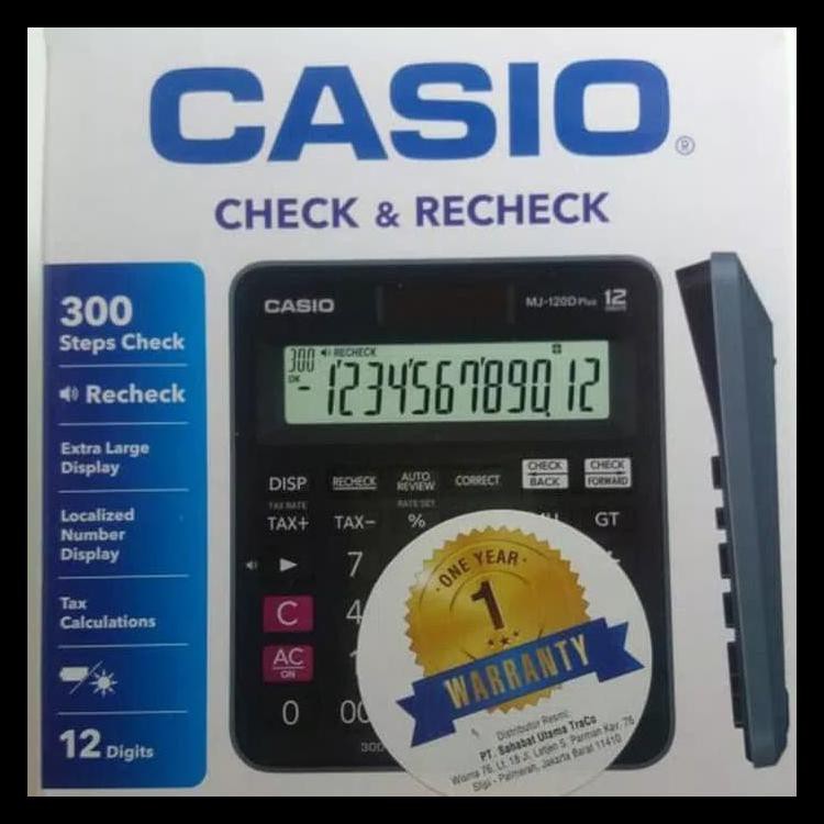 

Diskon Casio Desktop Mj-120D - Kalkulator Meja Office Check Correct Mj 120D Barang Bagus