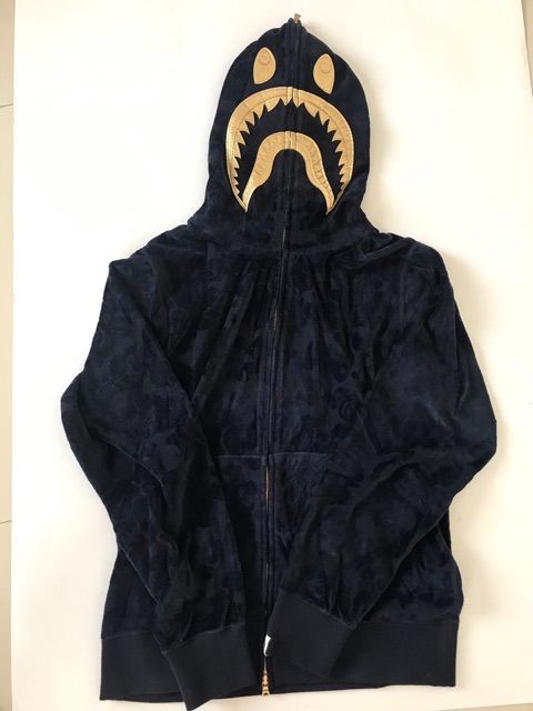 Jaket BAPE SHARK HOODIE FULL ZIP Original