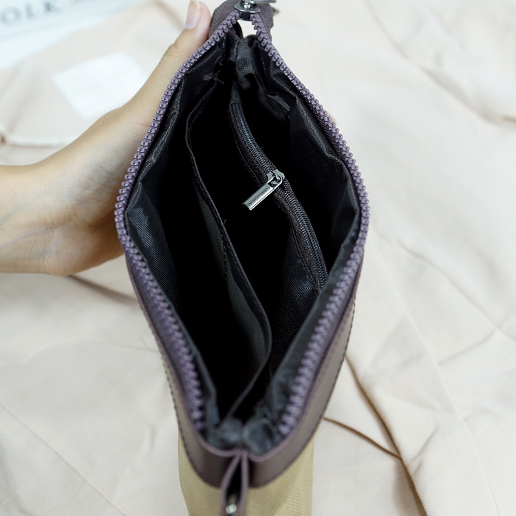 Luna Aura Tas Clutch Wanita Kanvas Cecilla Cv 09 Tas Tangan Wanita Banyak Ruang Tas Kanvas Elegan