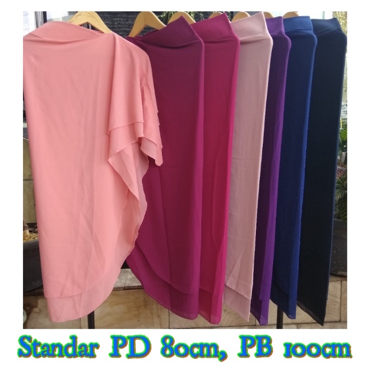 JILBAB CERUTY BABYDOLL / KHIMAR CERUTY 2 LAYER