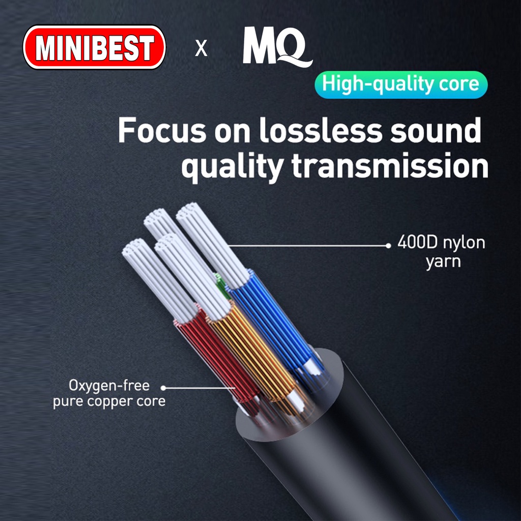 [MB] Original Stereo Headset/Earphone/Handsfree Magnetic Super Big Bass MQ123