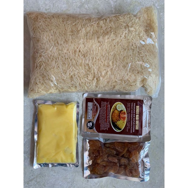 

PAKET BERAS KEBULI SUDAH PLUS BUMBU KEBULI, MANDHI, KABSAH, BUKHORI,BRIYANI + MINYAK SAMIN + KISMIS